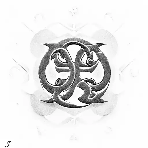 Om Symbol With S And J Letters