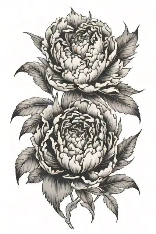 Pheasant Feather Peonies