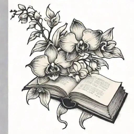Orchid Vine With Open Book