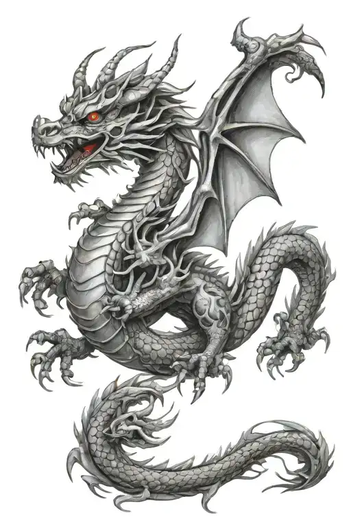 Japoanese Style Dragon Wrapped