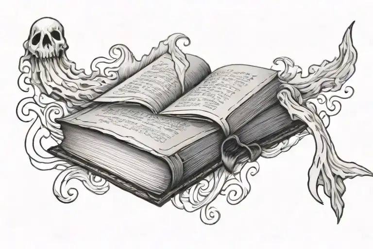 Book And Ghost Floating