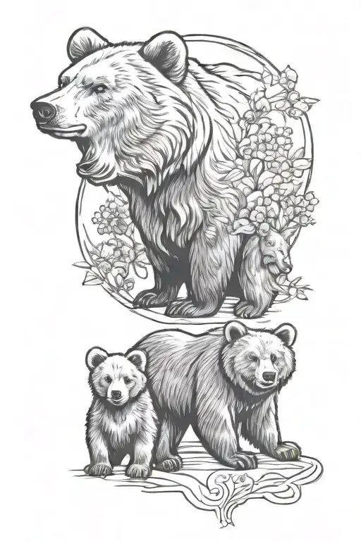 Bear Family Mother Father Kid Name Martha