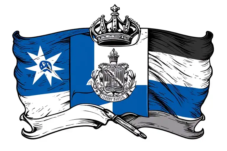 Barahona With The B Has The El Salvador Flag In The B And A Crown With 5 Points Tilted On The B