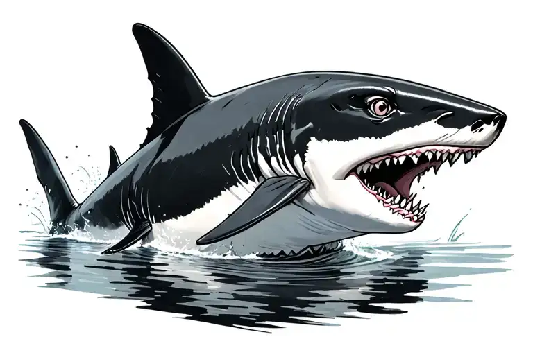 Half Swimmer Half Shark