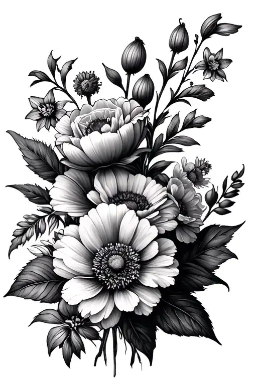 Birth Flower Bouquet