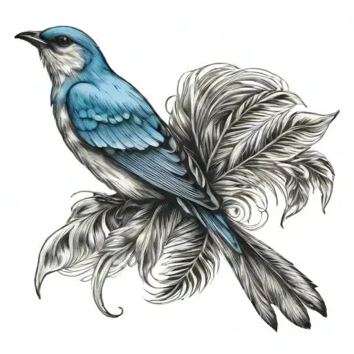 Bluebird Feather