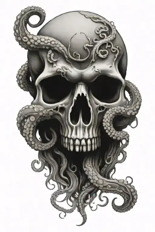 Octopus Skull Face