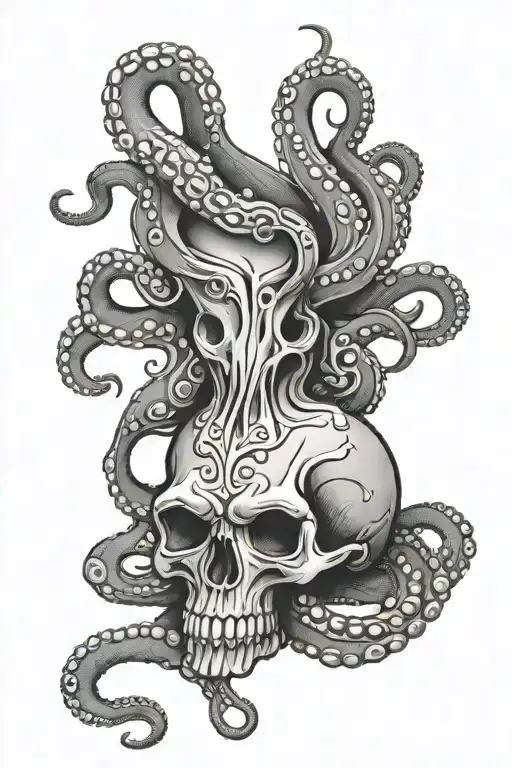 Octopus Skull And Tentacles