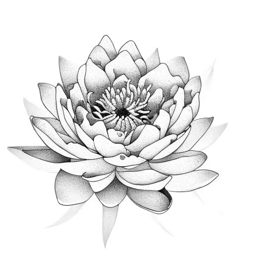 Floral With Peony And Water Lily