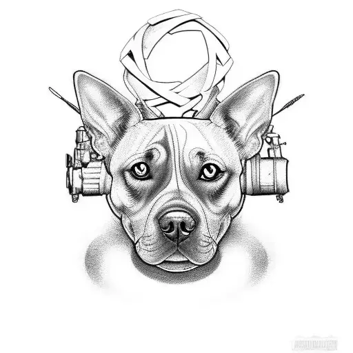 Design A Tattoo Incorporating The Military Occupation And The Love For Dogs