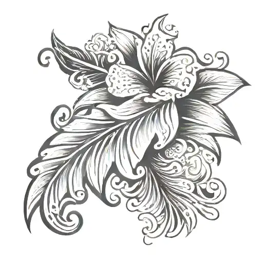 A Hawaiian Pattern Shoulder