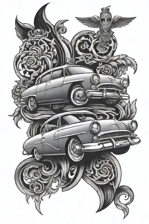 A Car And Back Ground