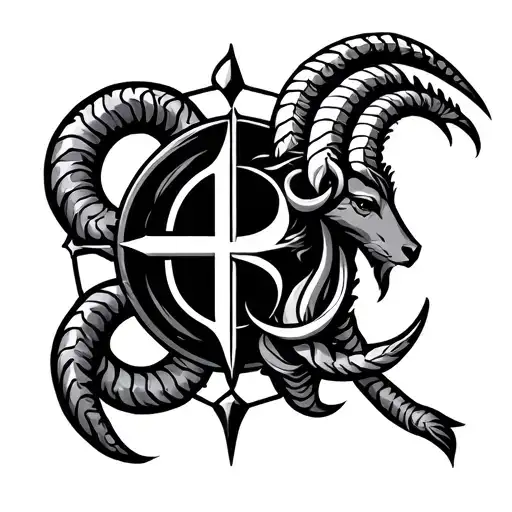 Alchemy Symbol And Capricorn Symbol