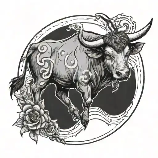 The Zodiac Sign Of The Ox Plus The Footprints Of A Child And The Number 20210706