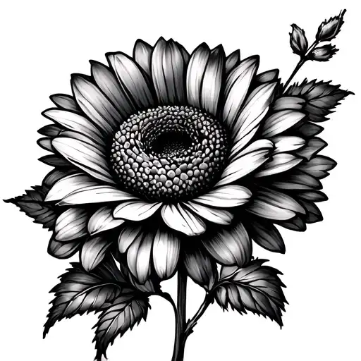 Rose Daisy And Chrysanthemum Line