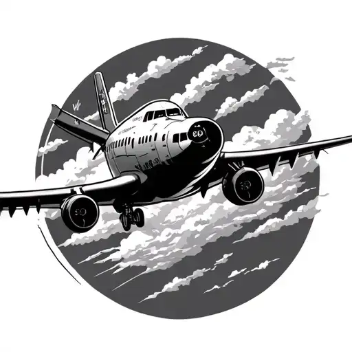 Airplane Flying From Ireland To Michigan