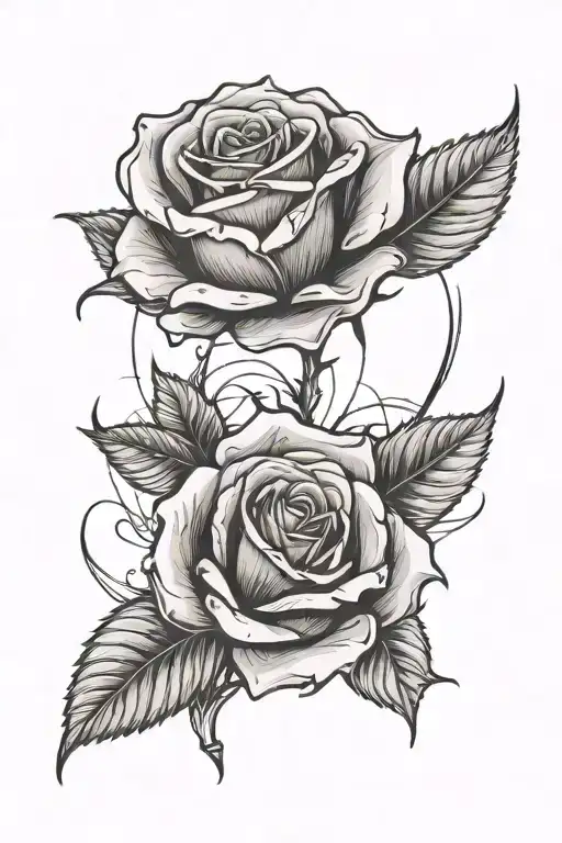 A Rose With The Numbers 974