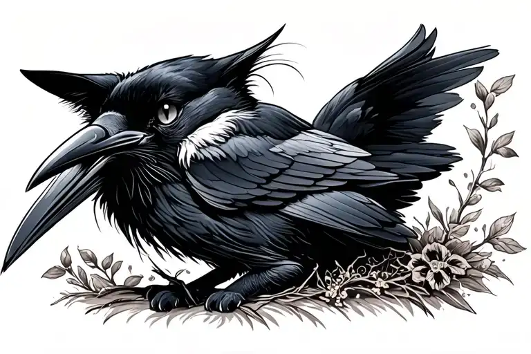 Raven Representing A Passing Of My Cat