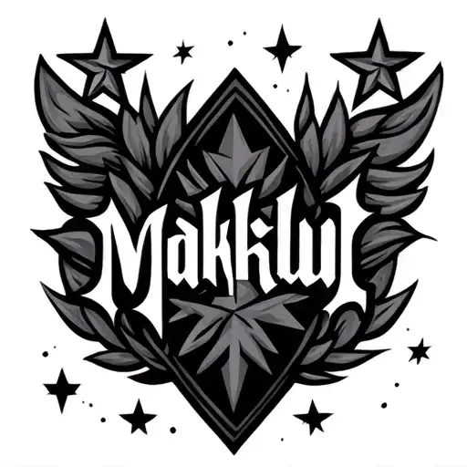 The Word 'Maktub' Written Above Stars