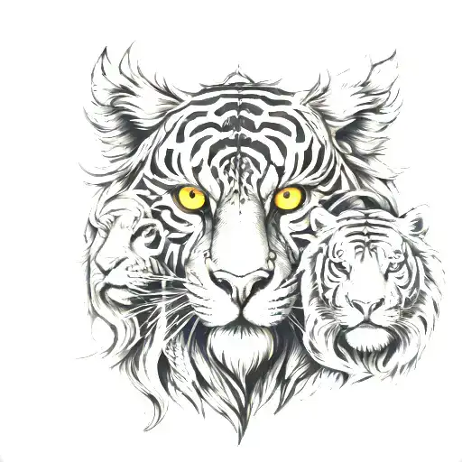 Owl Lion And Tiger