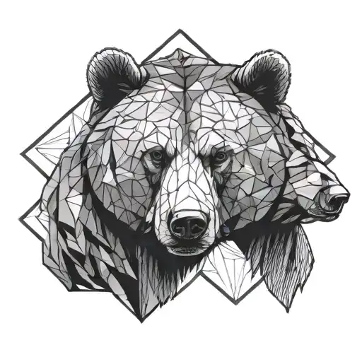 Bear Hexagon Inside