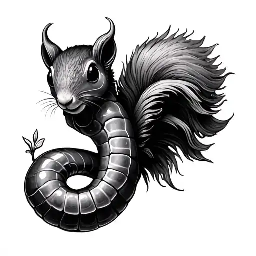 Worm With Squirel Tail