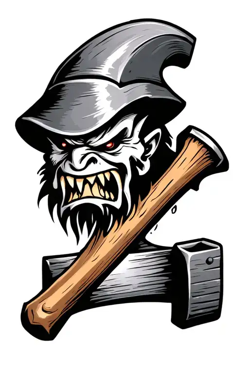 German Blacksmith Hammer Angry