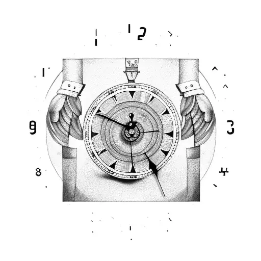 A Clock Mechanism Forming The Shape Of A Soldier