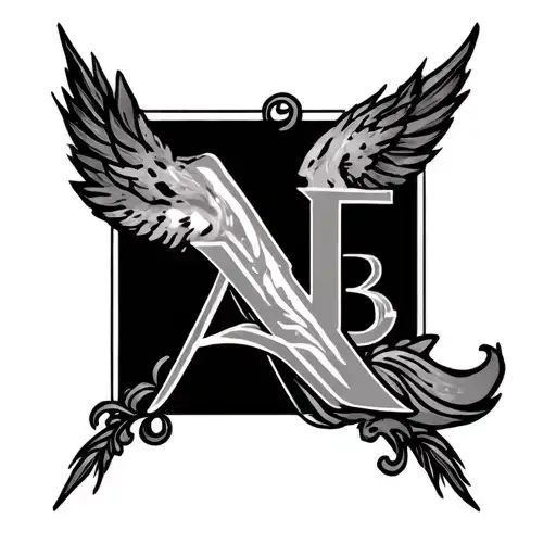 Tattoo With Initial Ab