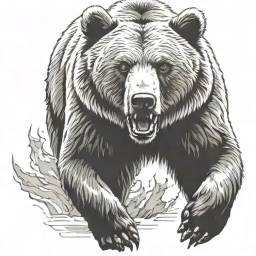 Grizzly Bear Running