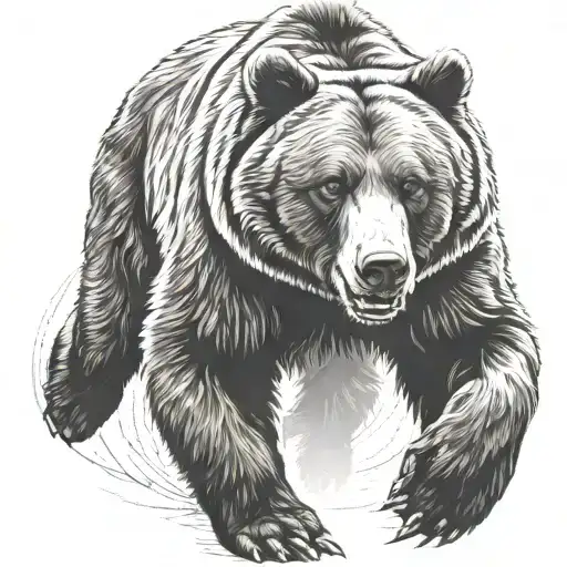 Grizzly Bear Running