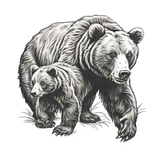 Bear And Cub