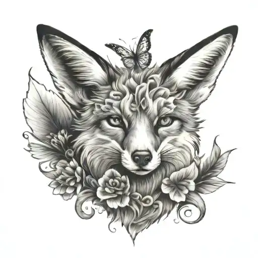 Fox With Butterfly Wings