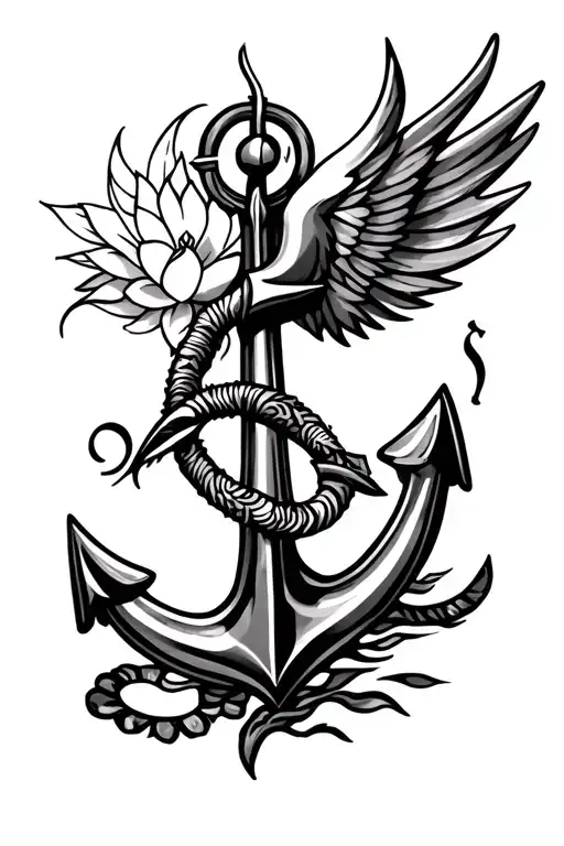 Anchor Phoenix Lotus Compass