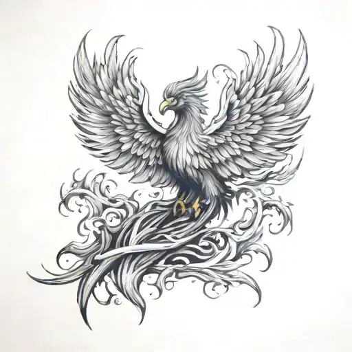 Phoenix Rising From The Ashes