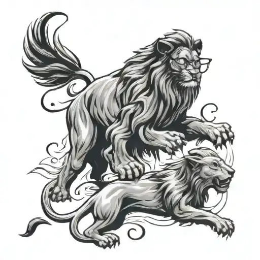 Lion And Harry Potter