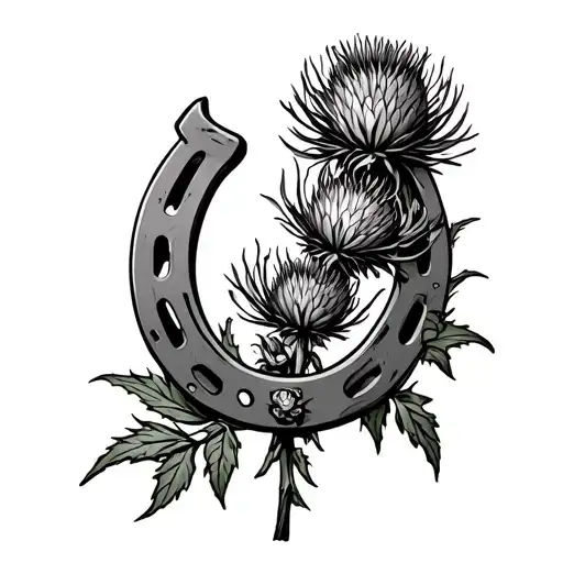 Horse Shoe Scottish Thistle