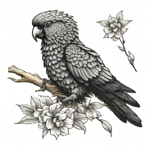 Yellow-tailed Black Cockatoo Flying