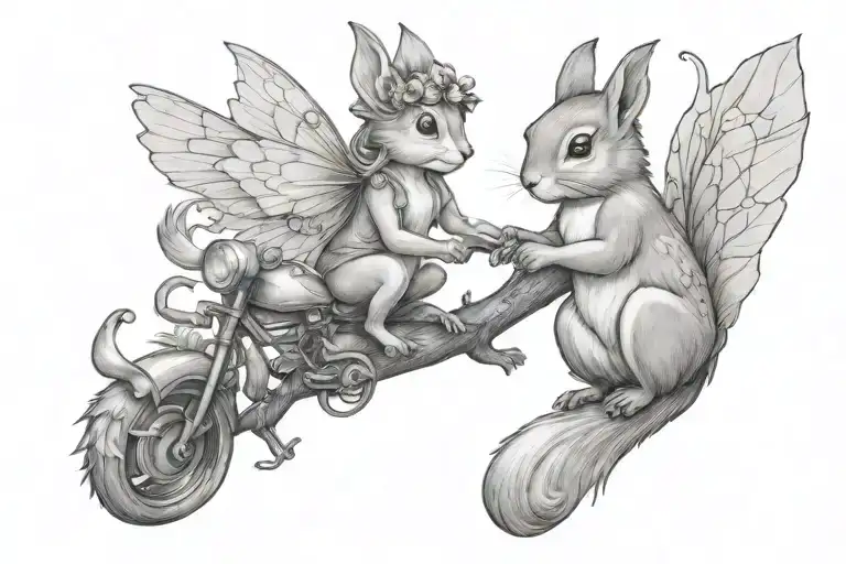 Fairy And Squirrel