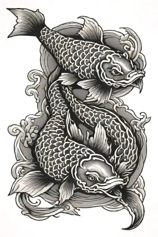 Two Koi Fish