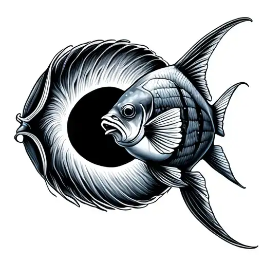 Two Fish That Swim In A Circle