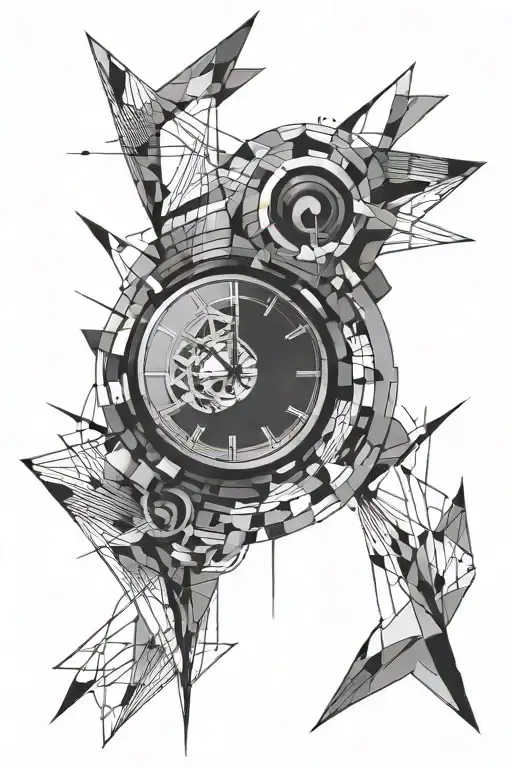 Clock Abstract Geometric