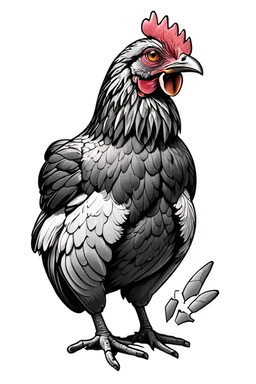 Chicken With Two Broken Legs