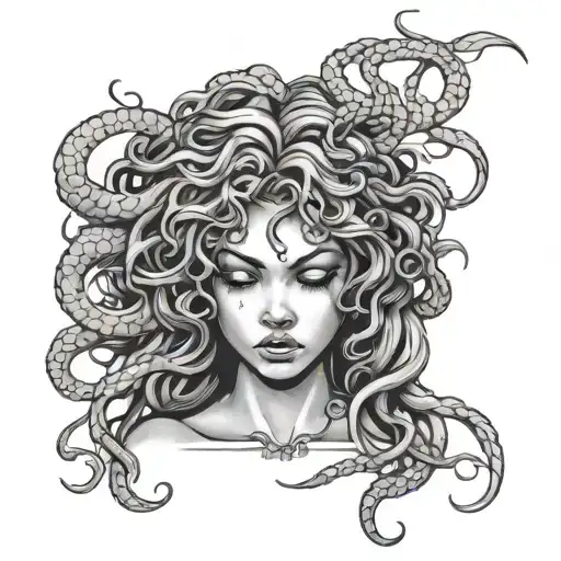 Medusa Crying Anime Girl