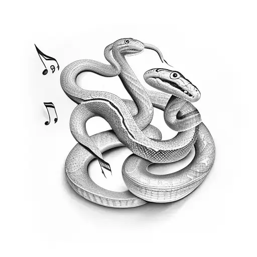 Snake Forming Music Note