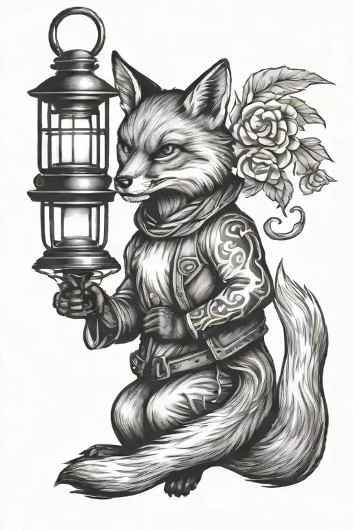 Fox And Lantern