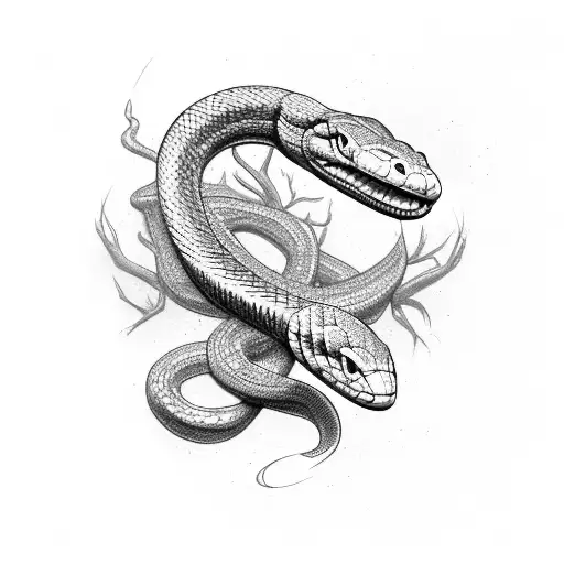 Snake Wrapping Music Note