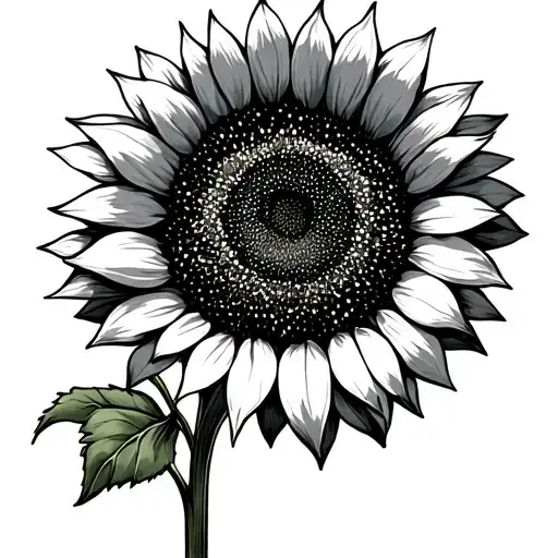 Sunflower With Sun Rays