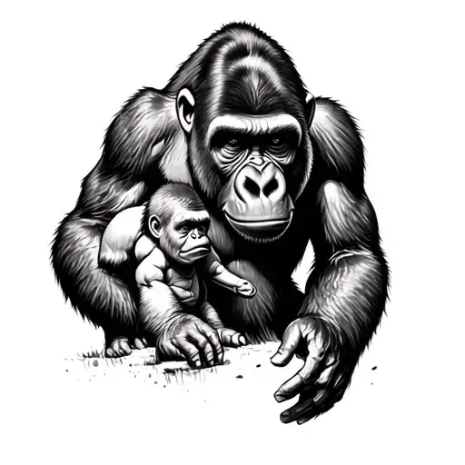 Gorilla And Son