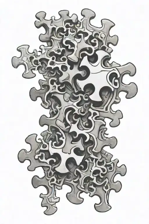 Life Struggles 3D Puzzle Pieces